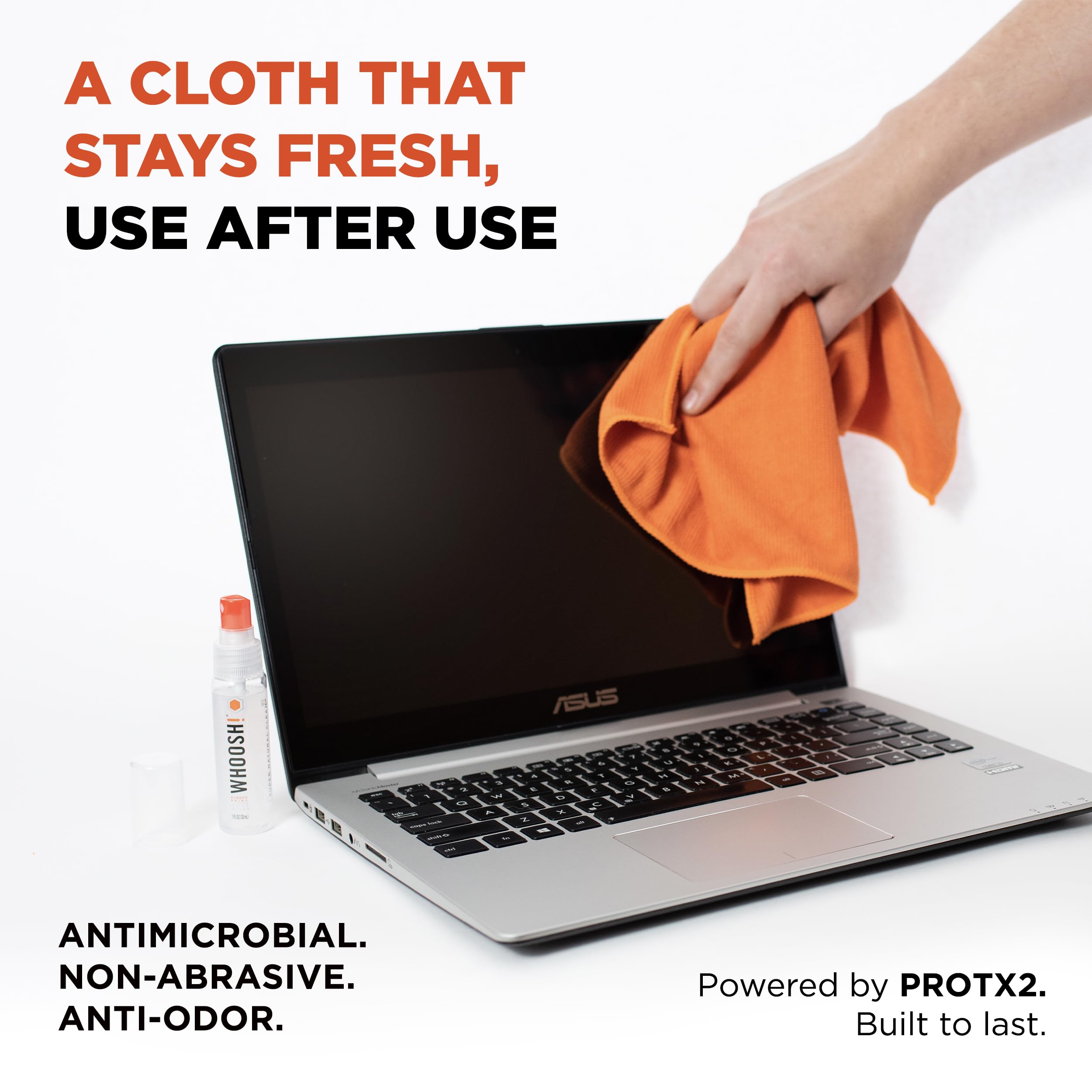 WHOOSH Screen Shine Go travel-size pack for TSA-friendly cleaning on the go