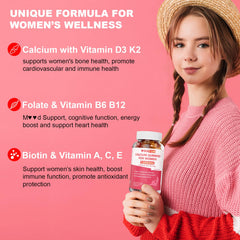 Whoyun calcium gummies daily-dose visual emphasizing easy chew