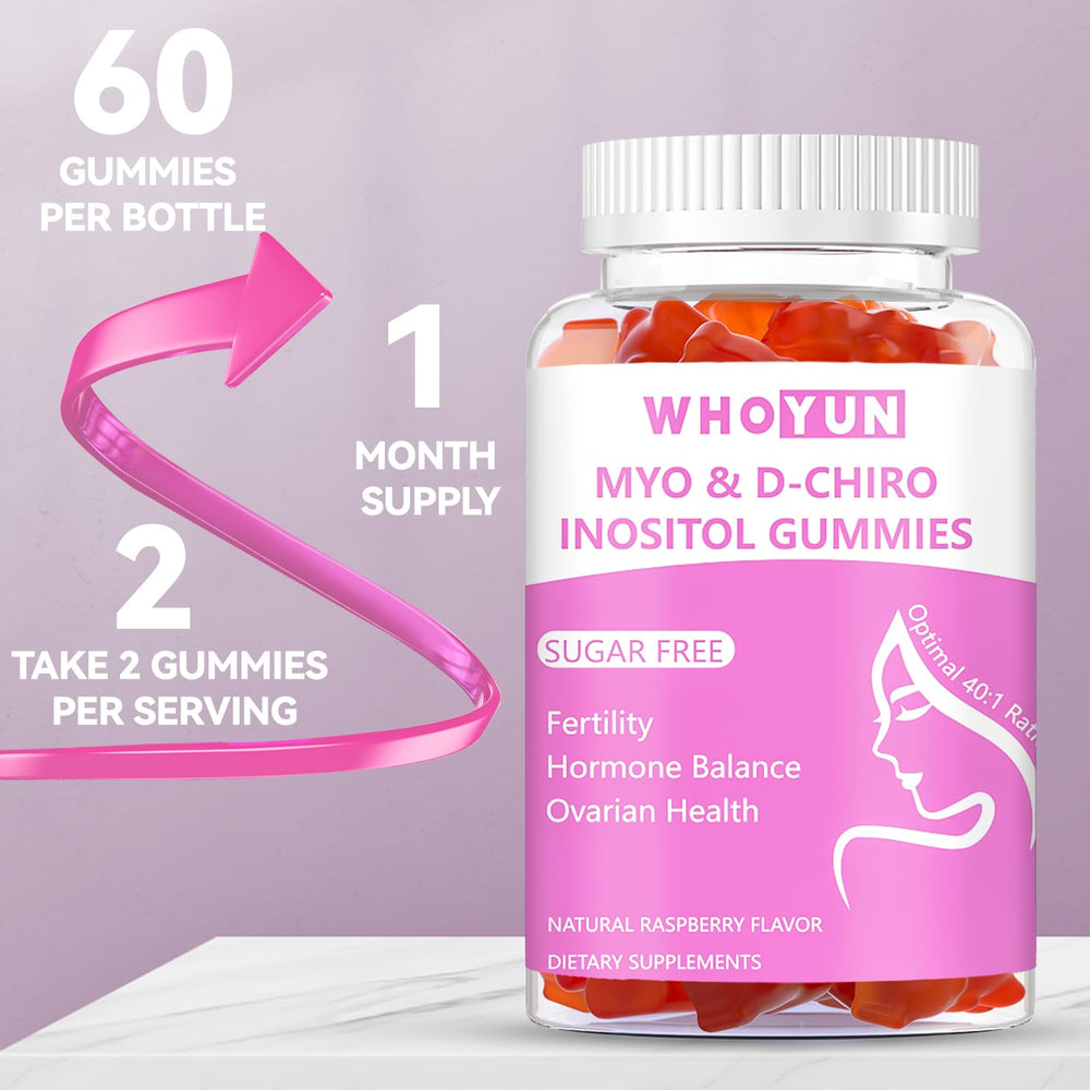 Whoyun Inositol Gummies third party tested seal ensures quality