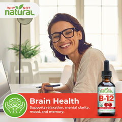Why Not Natural B12 Liquid methylcobalamin form for better absorption.