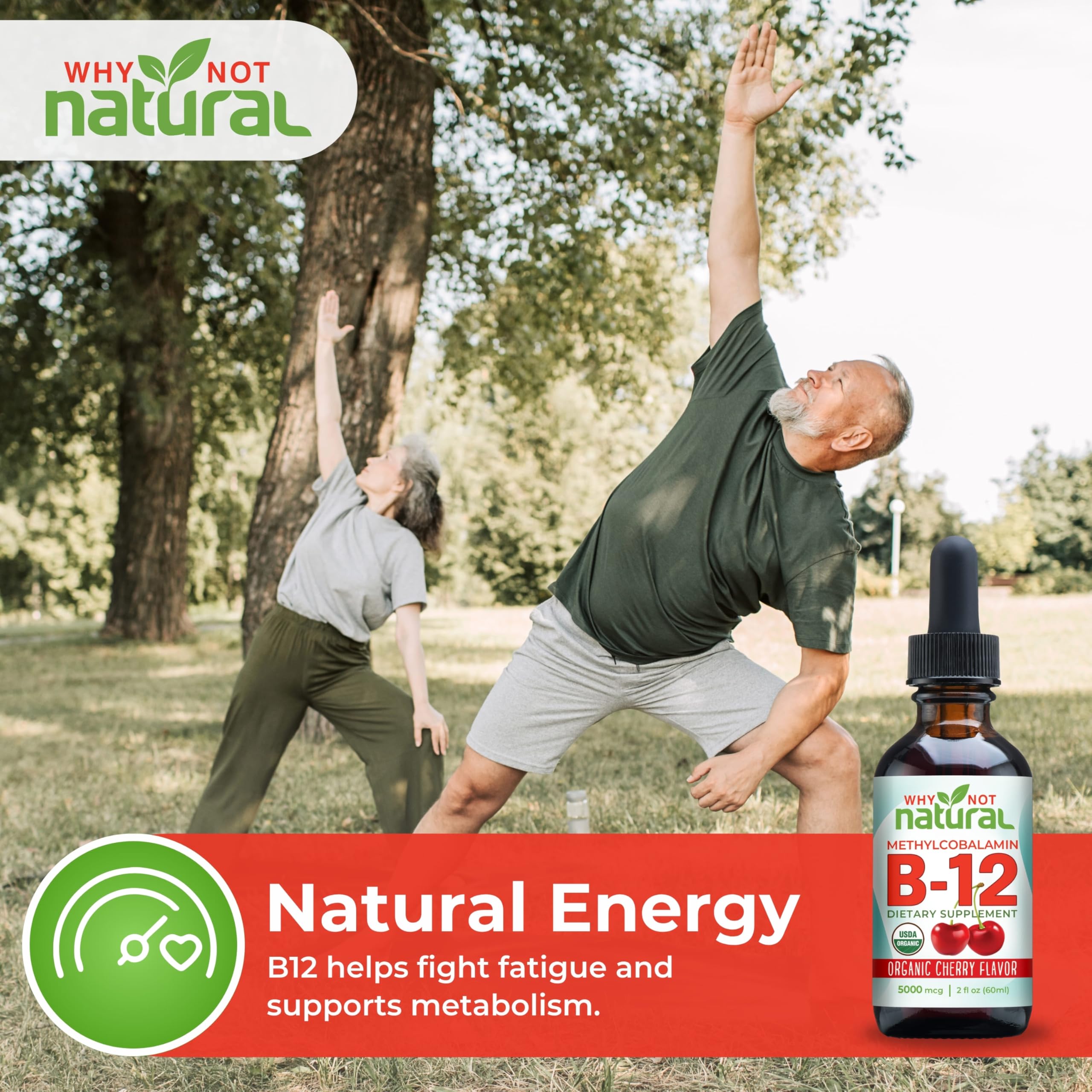 Why Not Natural B12 Liquid packaging and label for easy reference.