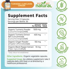 Why Not Natural USDA Organic label on packaging signals clean formula.