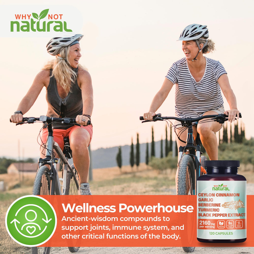 Why Not Natural black pepper extract image noting increased turmeric absorption.