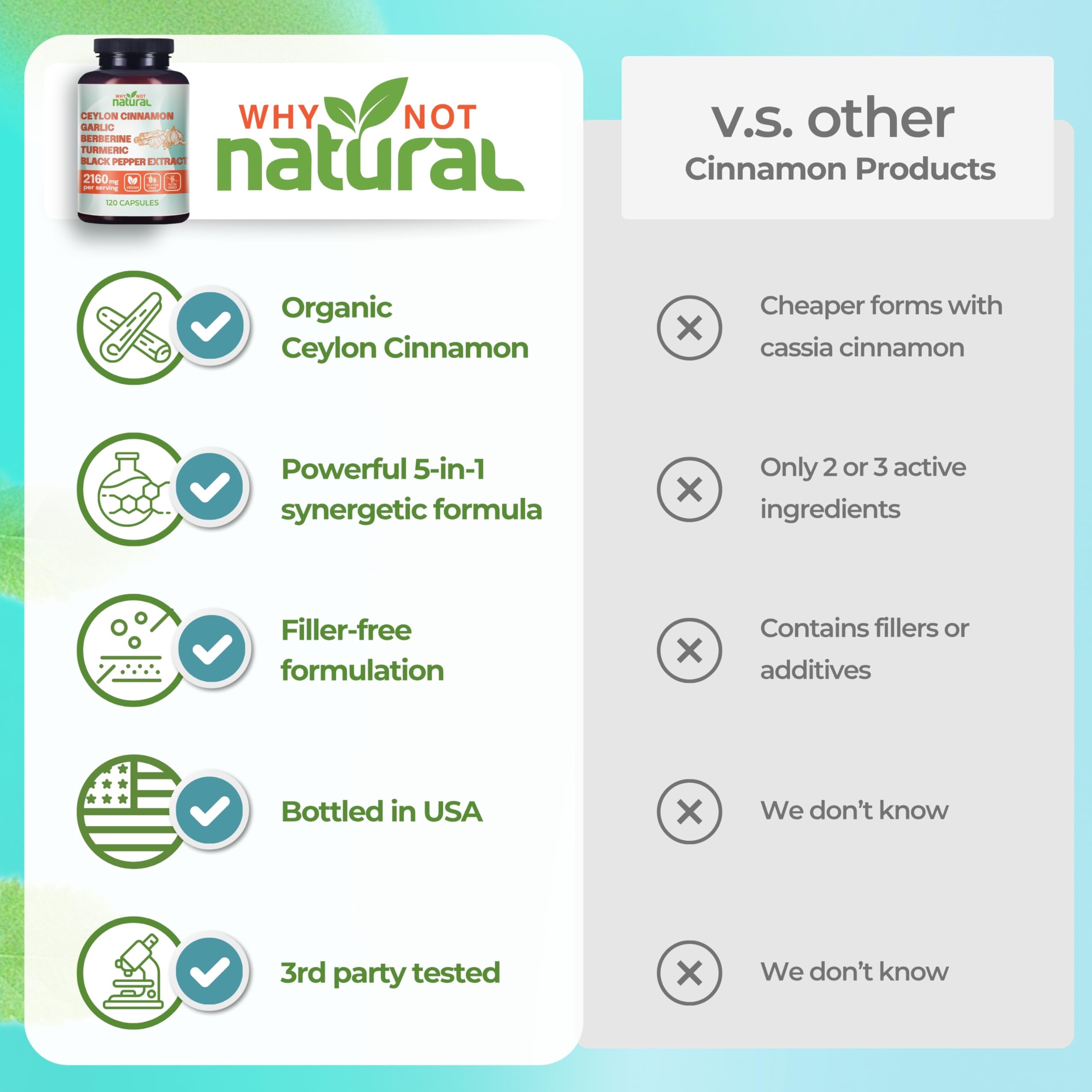 Why Not Natural turmeric capsules showing energy and skin glow benefits.