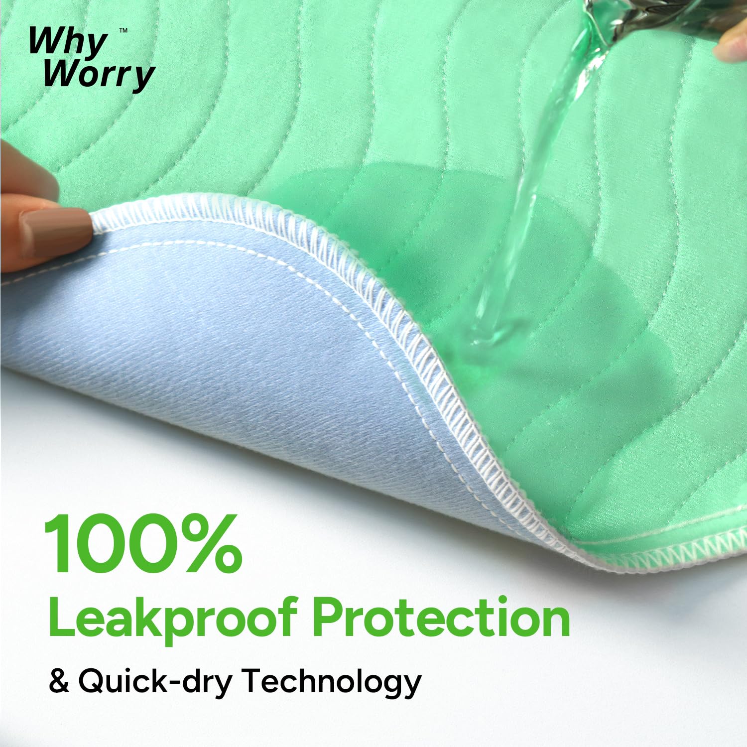WhyWorry four-layer machine-washable design highlights durability