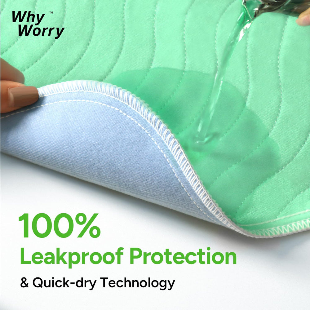 WhyWorry four-layer machine-washable design highlights durability