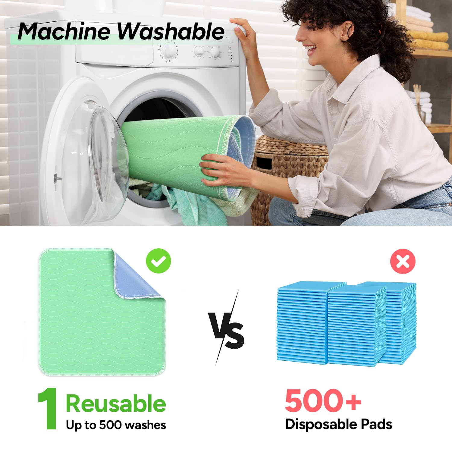WhyWorry ultra-soft fabric delivers gentle, skin-friendly comfort