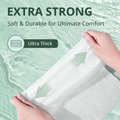 WhyWorry wipes with Aloe Vera and Vitamin E for soothing skin.