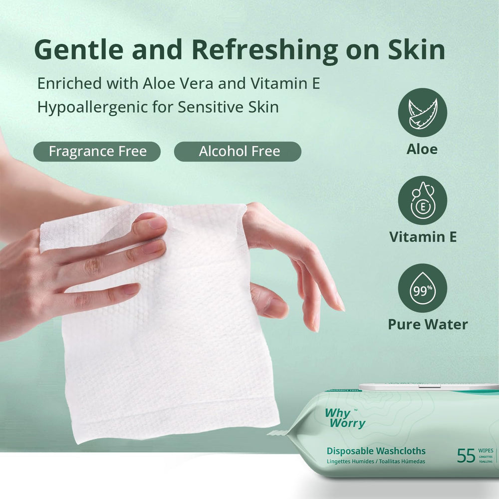 WhyWorry wipes microwavable for a warm, comforting clean.