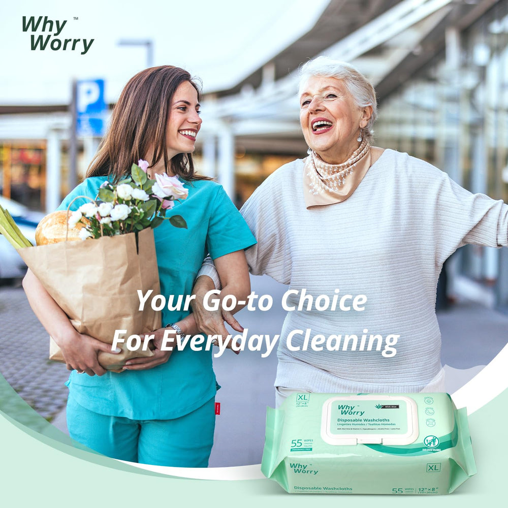 WhyWorry wipes perfect for travel, gym, or camping on the go.