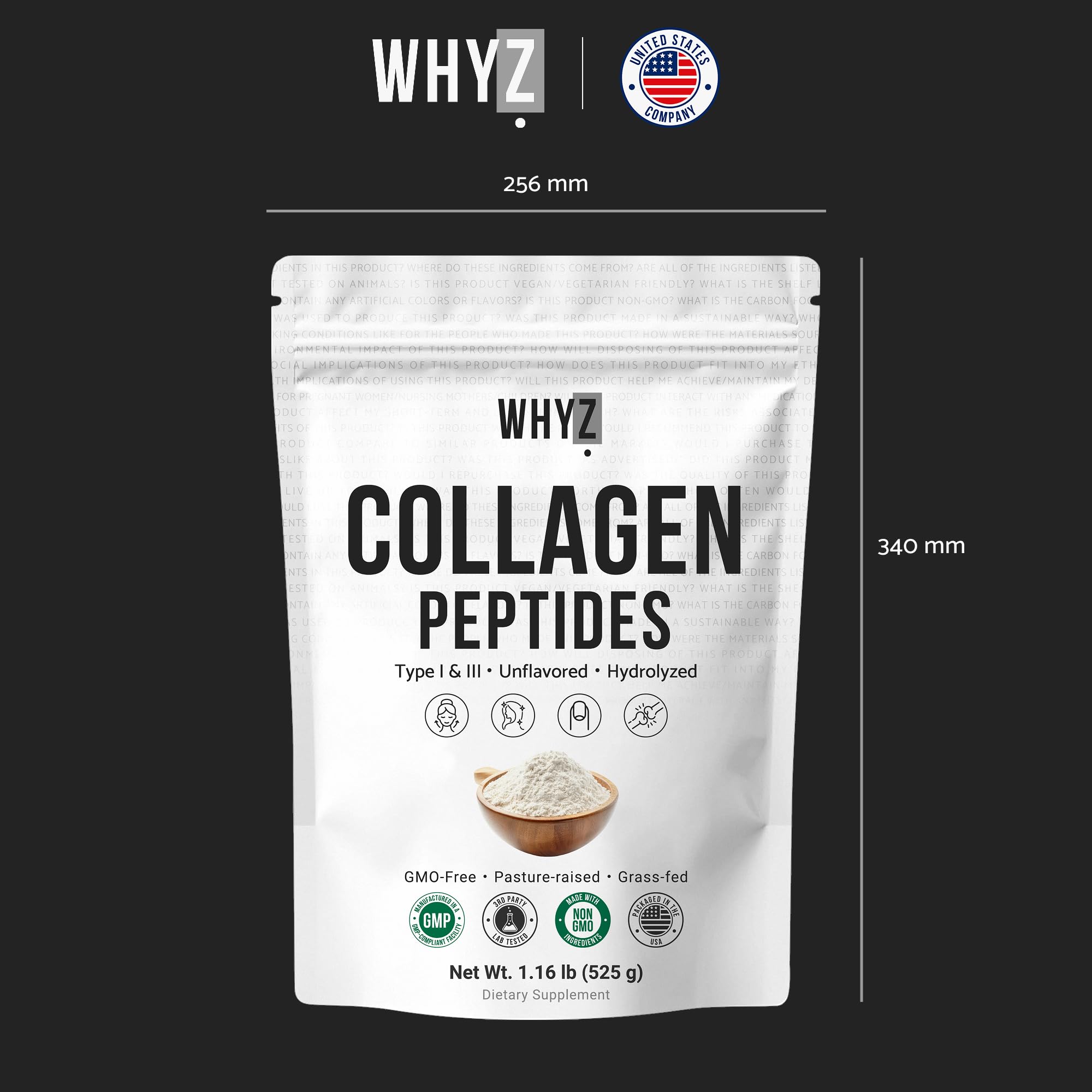 WHYZ collagen for active lifestyle use in shakes and recipes
