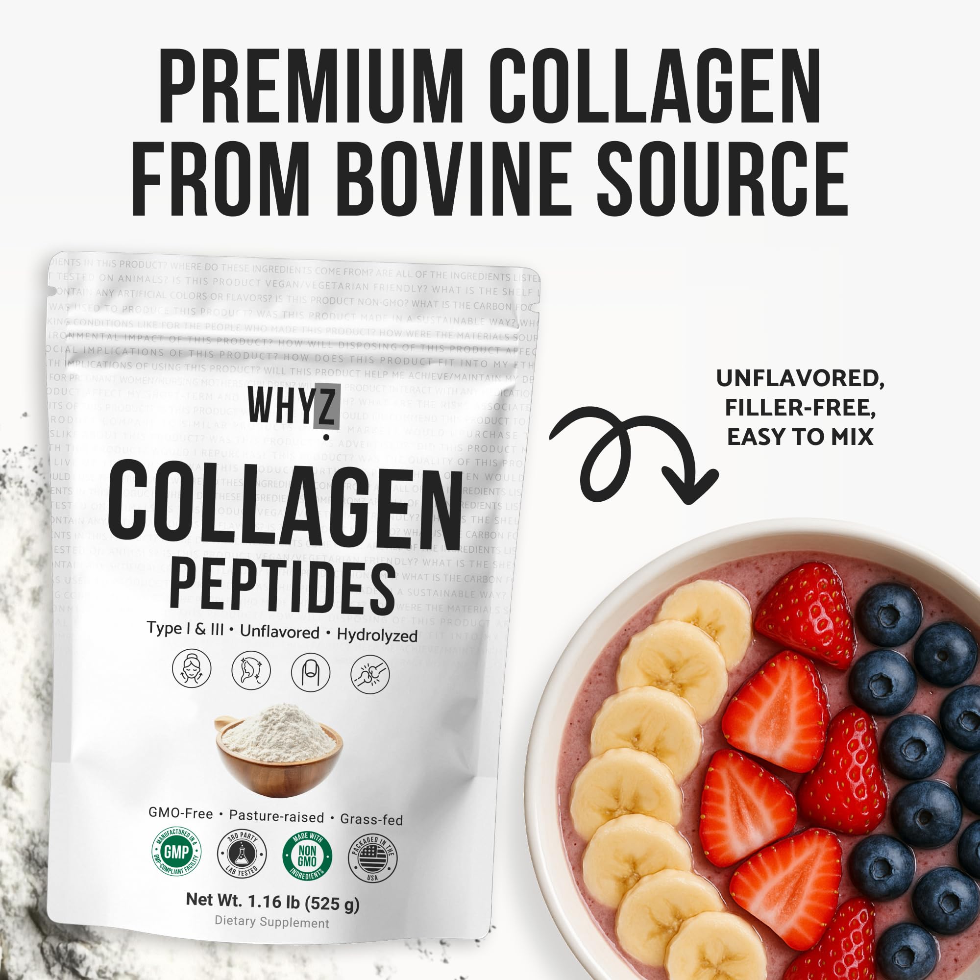 WHYZ paleo-friendly collagen supplement supports active lifestyles
