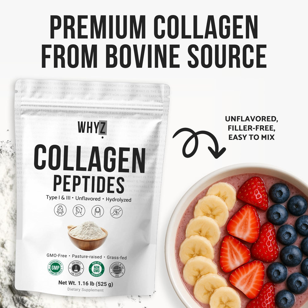 WHYZ paleo-friendly collagen supplement supports active lifestyles