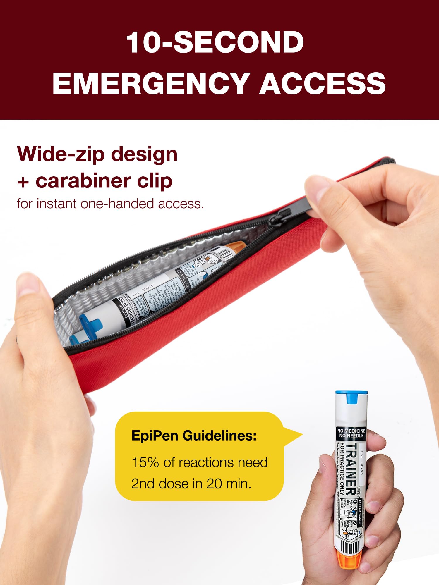WIBOND high-visibility emergency design with bold symbols for quick identification.
