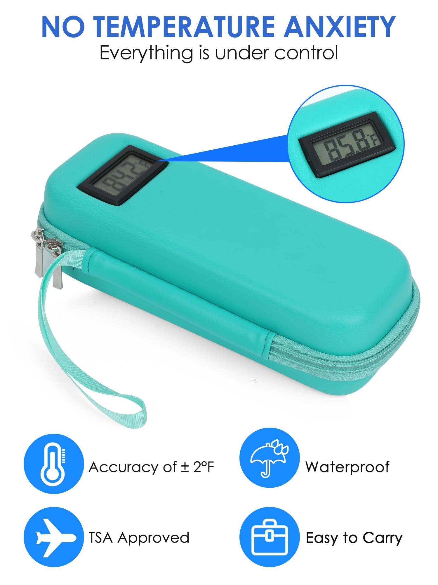 WIBOND compact travel case design for easy portability and storage.
