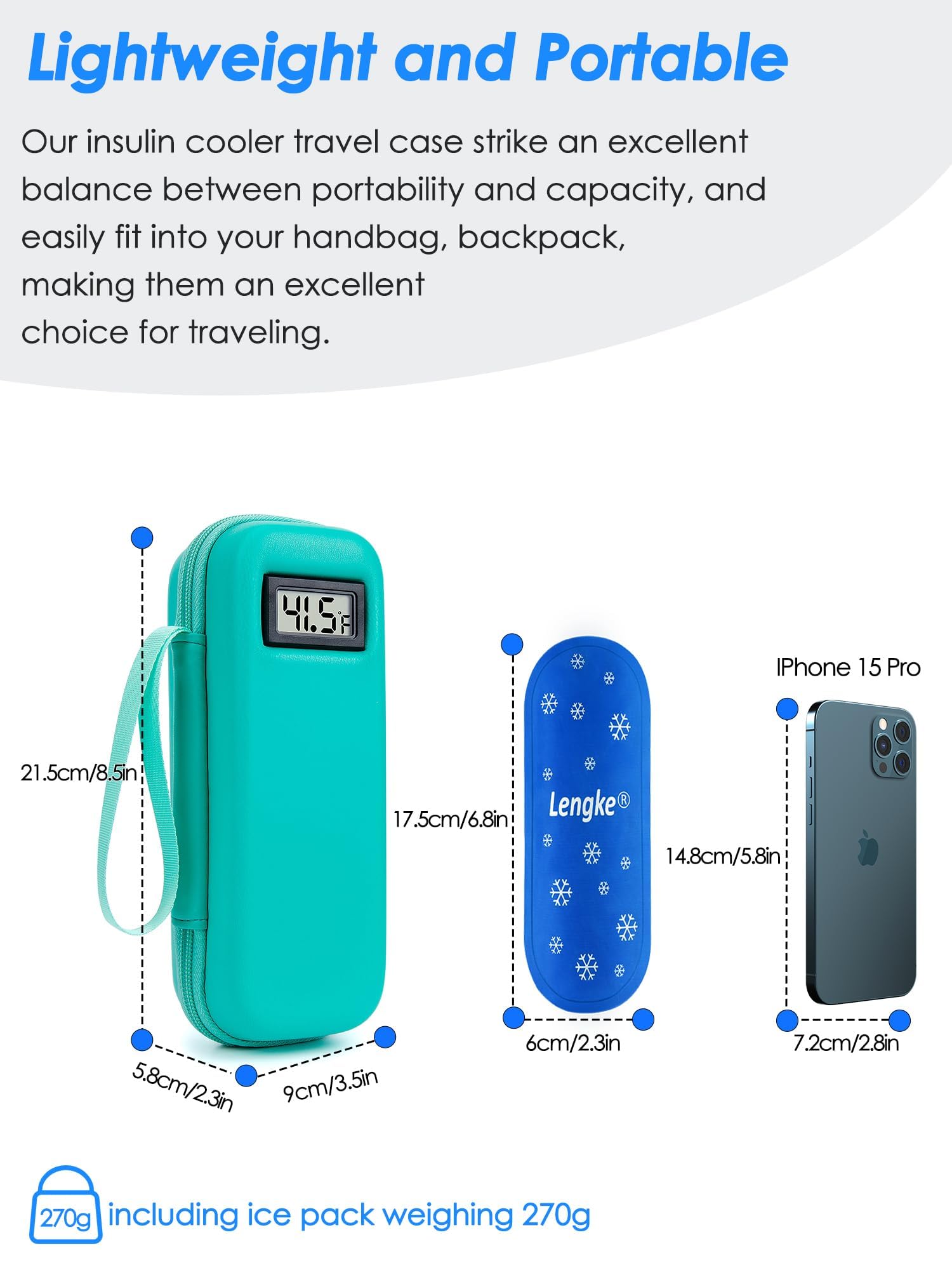 WIBOND insulin cooler case uses durable insulation to maintain cool conditions.