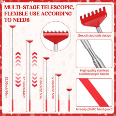 Widecook stainless steel retractable back scratcher for durability.