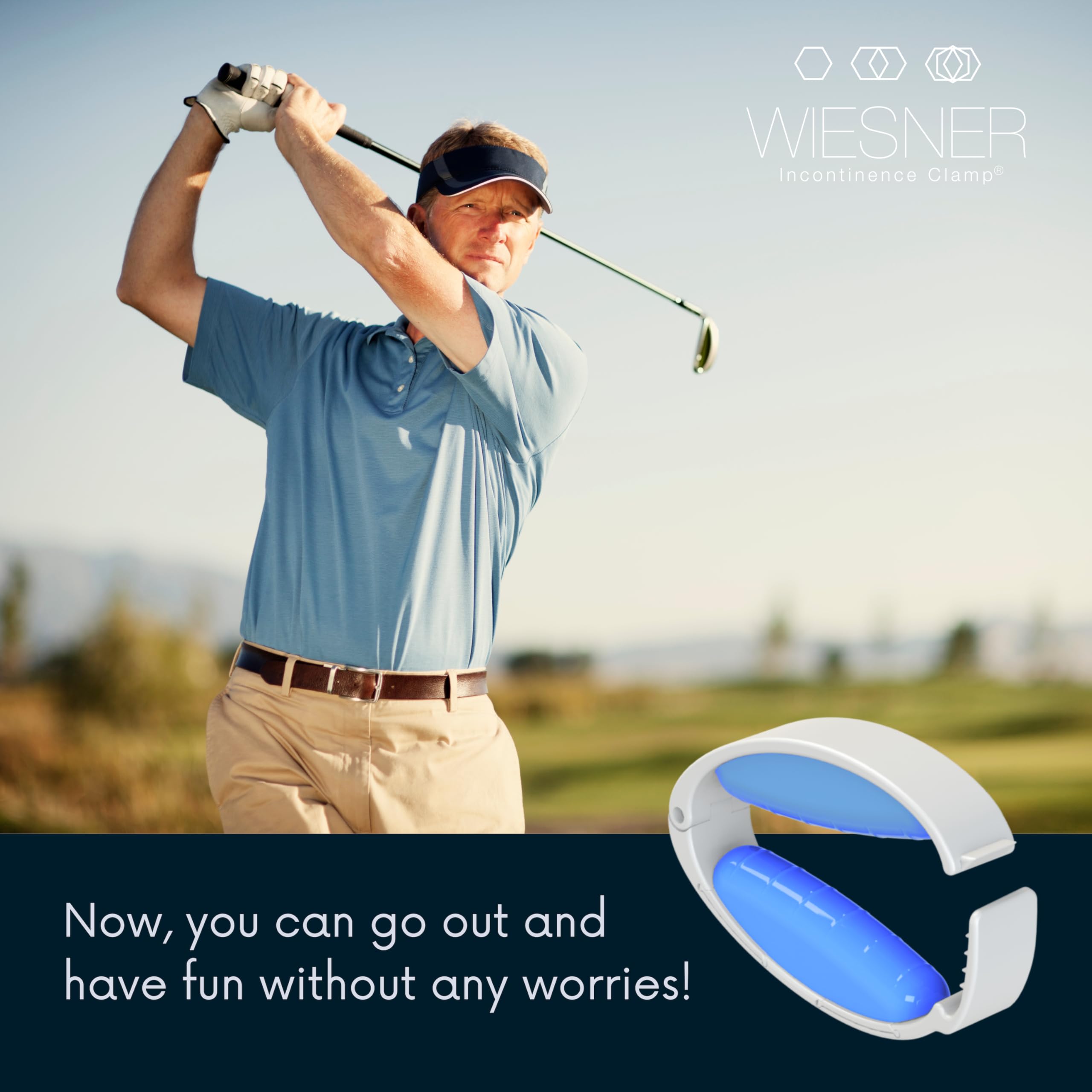 WIESNER Incontinence Clamp comfortable-fit design minimizes leakage traits.