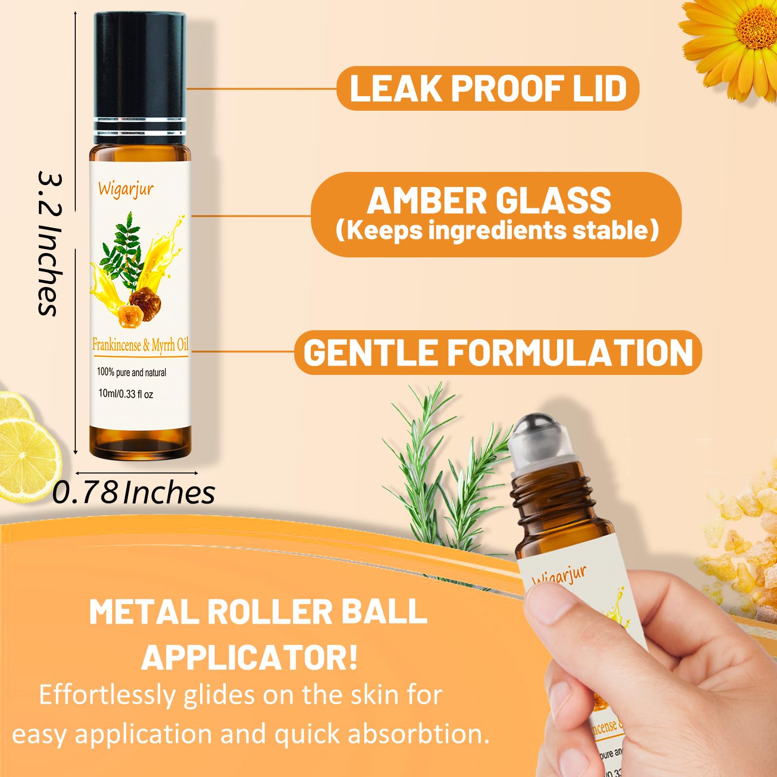 Wigarjur frankincense roll-on packaging shows sustainable approach