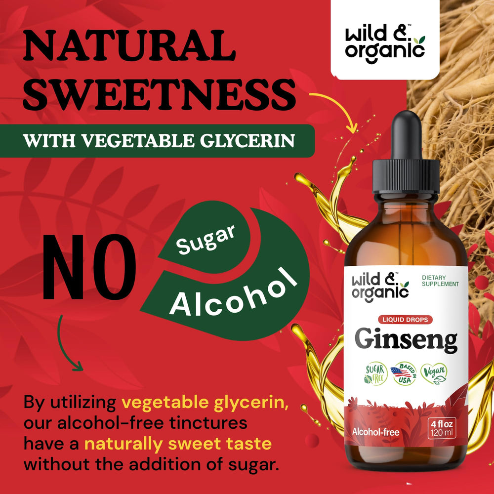 Vegan, GMO-free ingredients for Wild & Organic ginseng extract