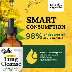 Pouring Wild & Organic mullein tincture into a glass to enjoy naturally sweet drops.