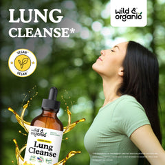 Dropper releasing mullein extract for gentle daily lung support.