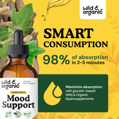 Wild and Organic liquid drops poised for calm focus and balance.