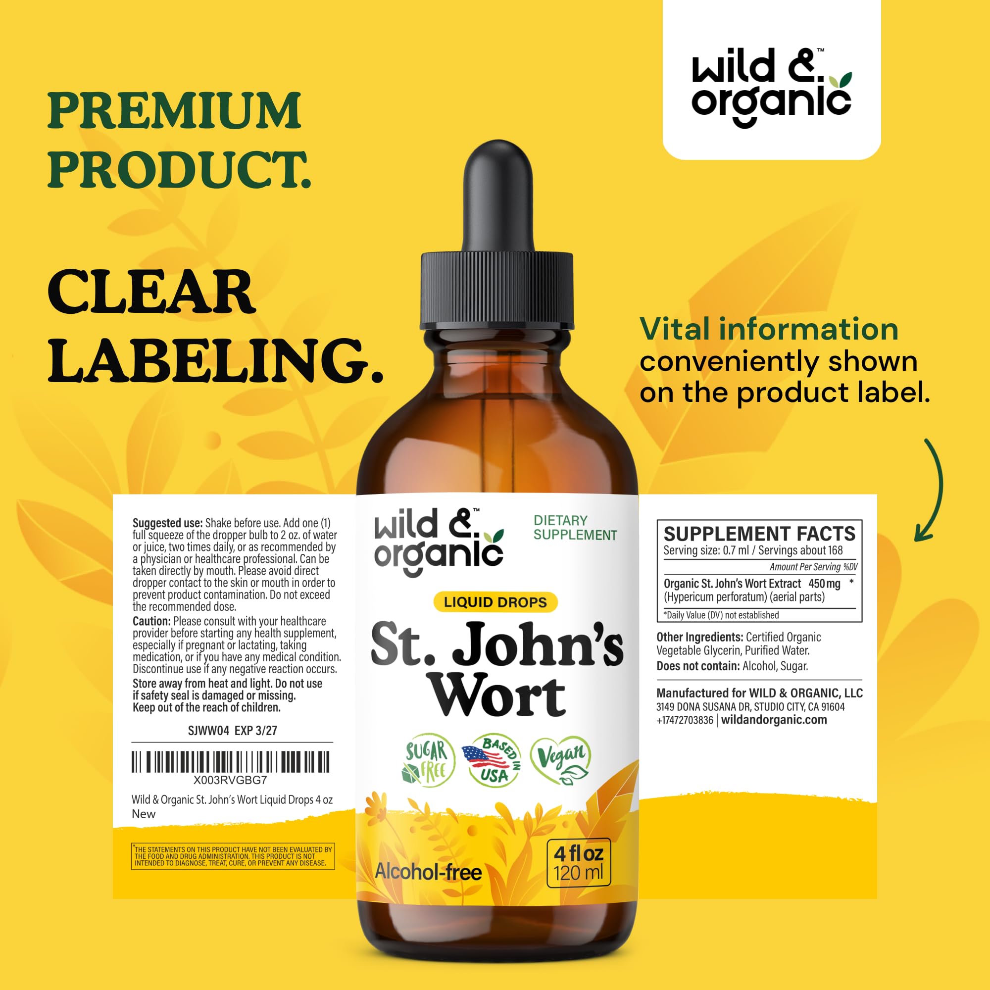 Wild & Organic 4 oz packaging designed for daily use