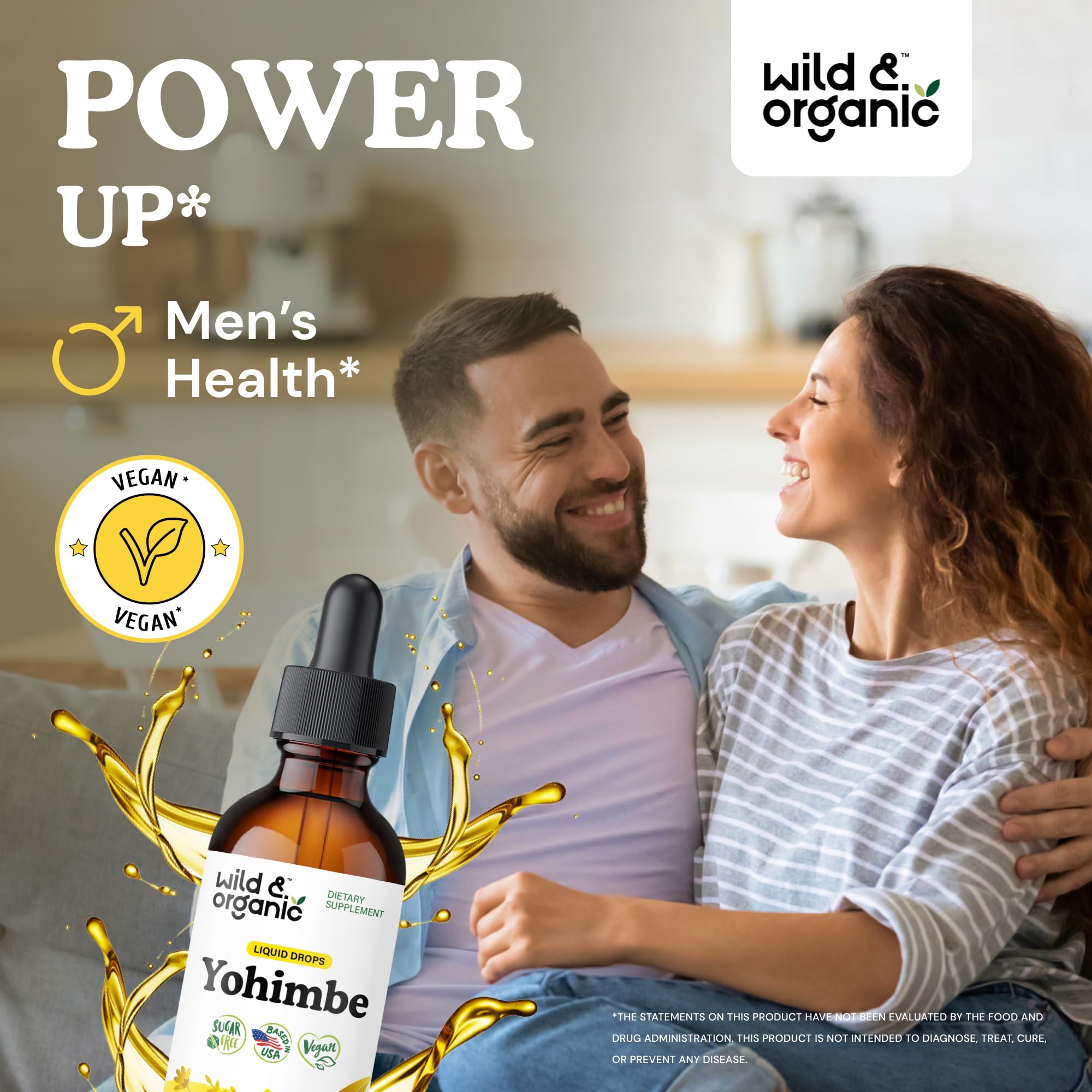 Closeup of Yohimbe Drops dropper highlighting alcohol-free tincture