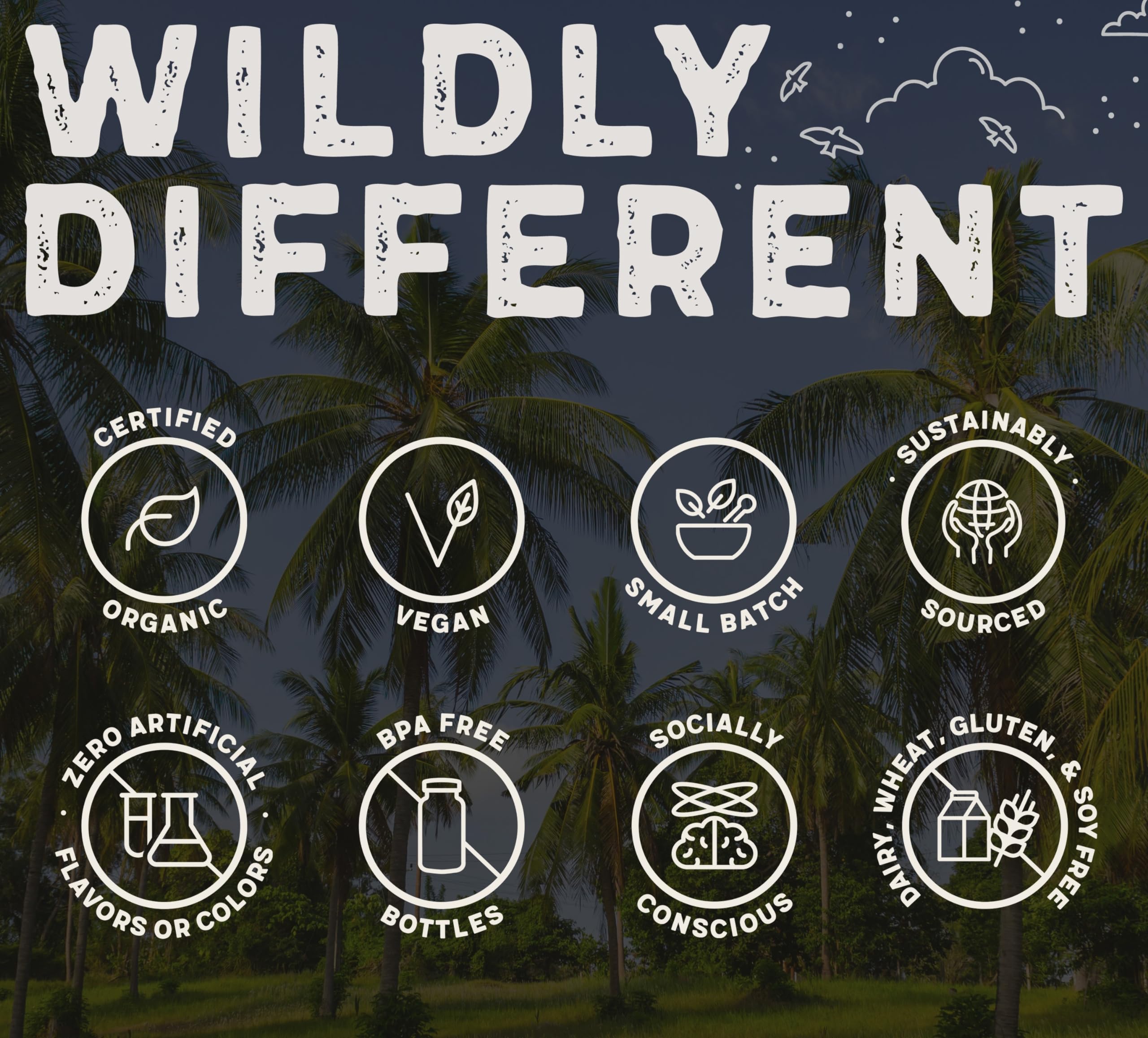Wild Foods Activated Charcoal packaging box and bottle set for value