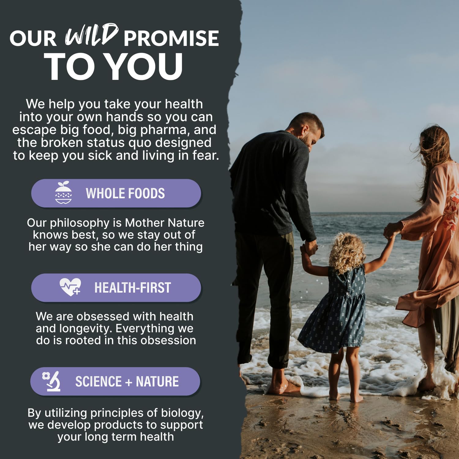 Wild Foods Kids Calm Gummies packaging and label shown for easy gifting