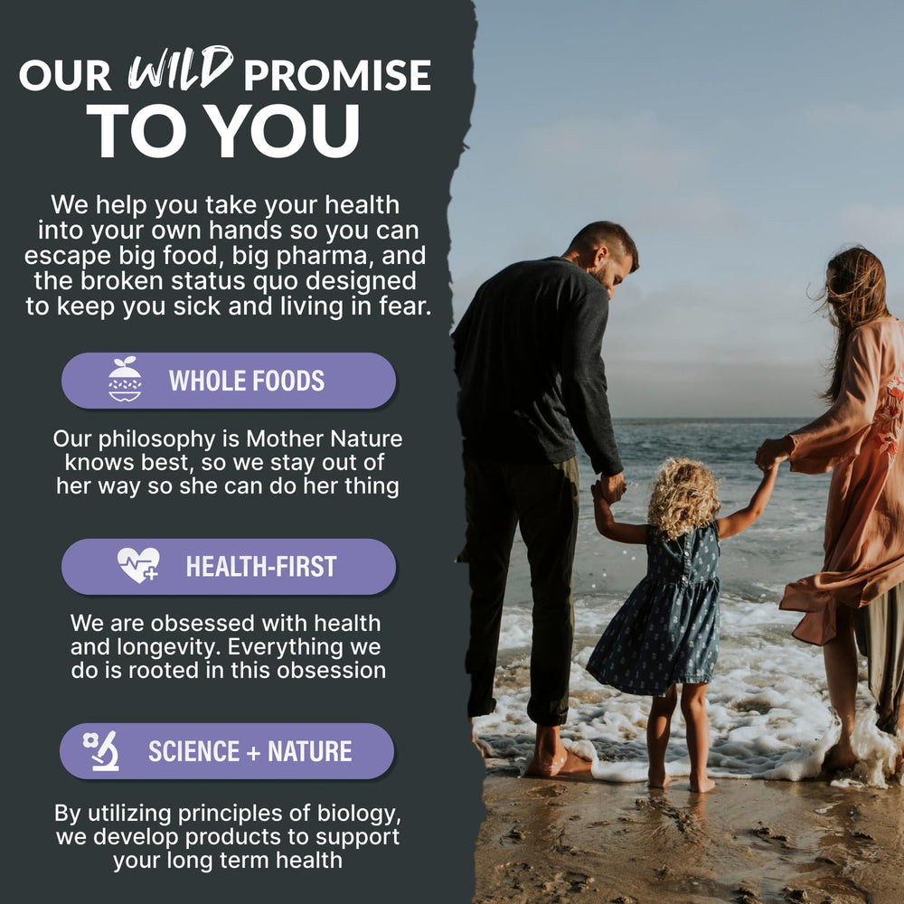 Wild Foods Kids Calm Gummies packaging and label shown for easy gifting