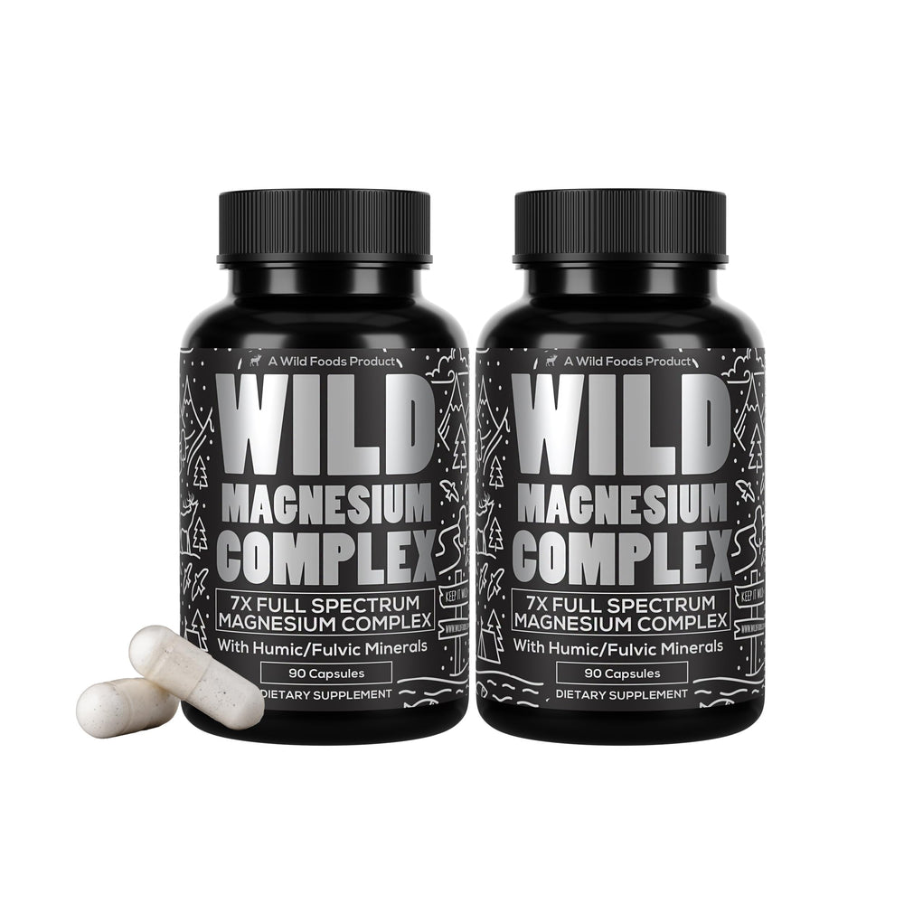 Wild Foods Magnesium Complex bottle with capsules for daily support