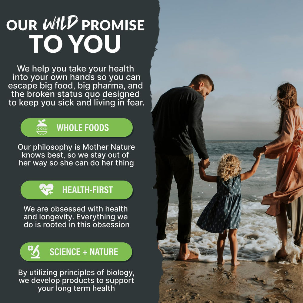 Wild Foods non-GMO gluten-free label signaling purity.