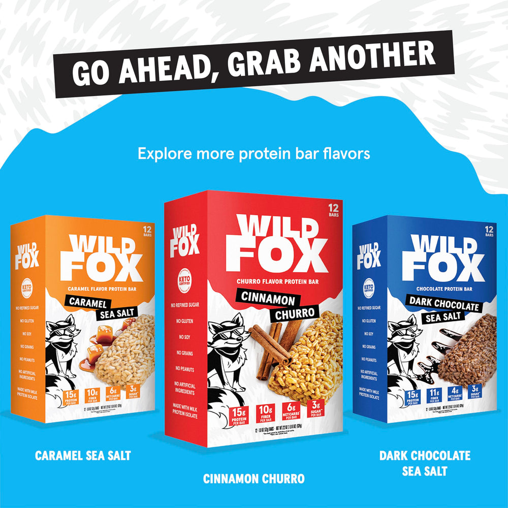 Wild Fox premium nut butter blend contributes texture and flavor.