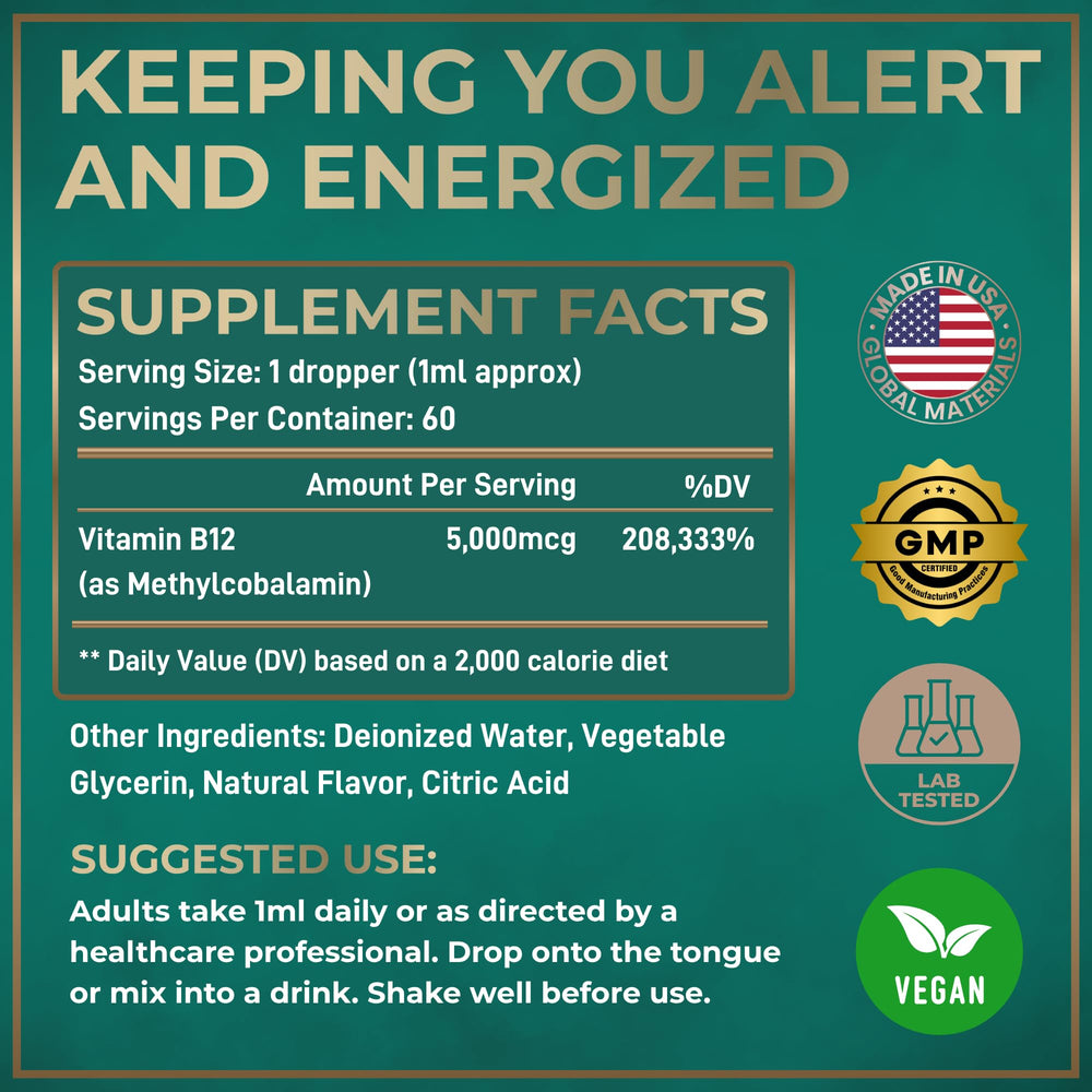 Wild Fuel B12 supports energy throughout the day.