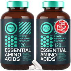 WILD FUEL Essential Amino Acids bottle for daily energy and recovery.