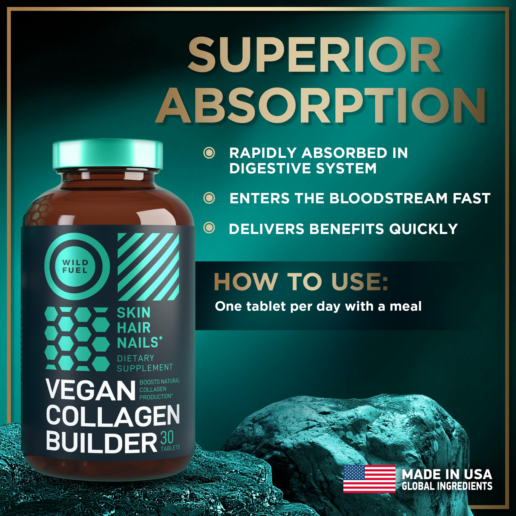 WILD FUEL ingredients label showing vitamins and minerals