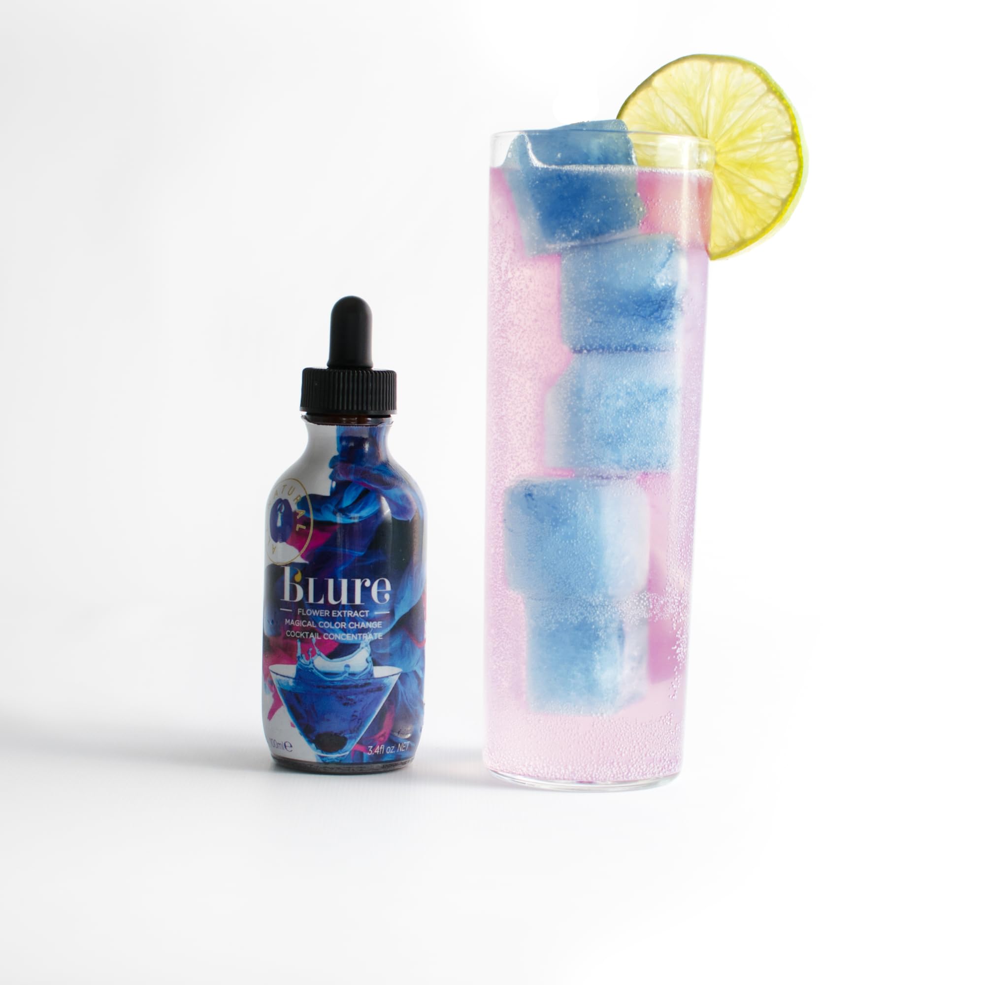 Blue to purple color change in drinks using Wild Hibiscus B’Lure