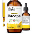Wild & Organic Bacopa Tincture – Calm, Focus & Clarity – Alcohol-Free Drops | 2 fl oz
