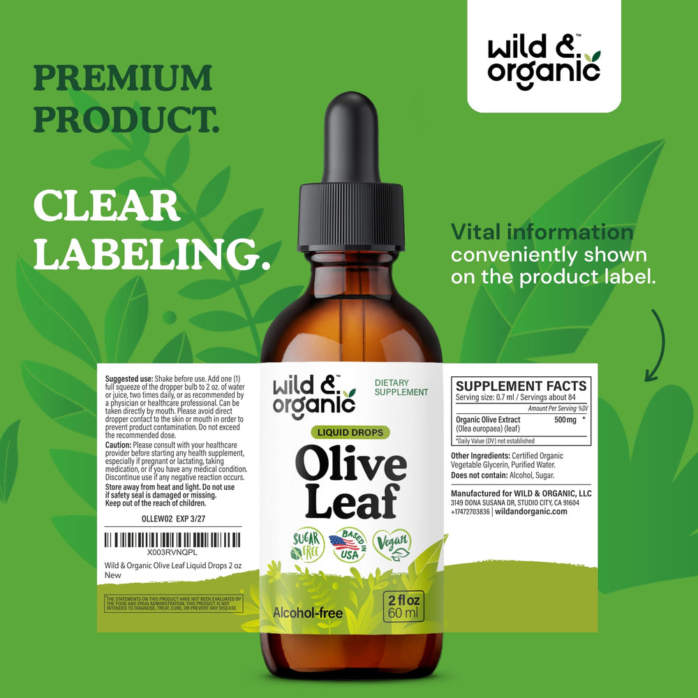 Wild & Organic drops daily-use scenario with glass of water