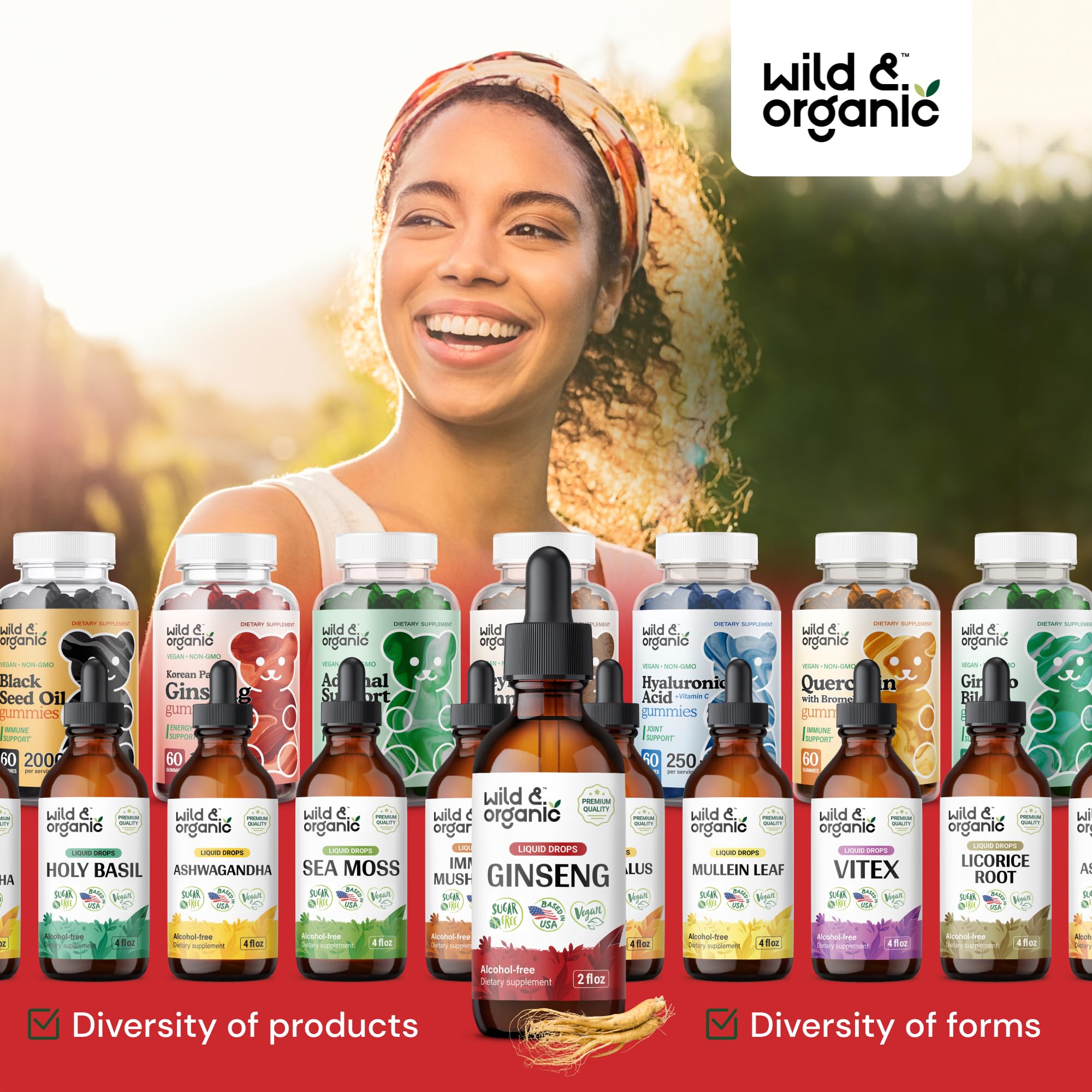 Serving suggestion visuals hint at 84 servings per bottle