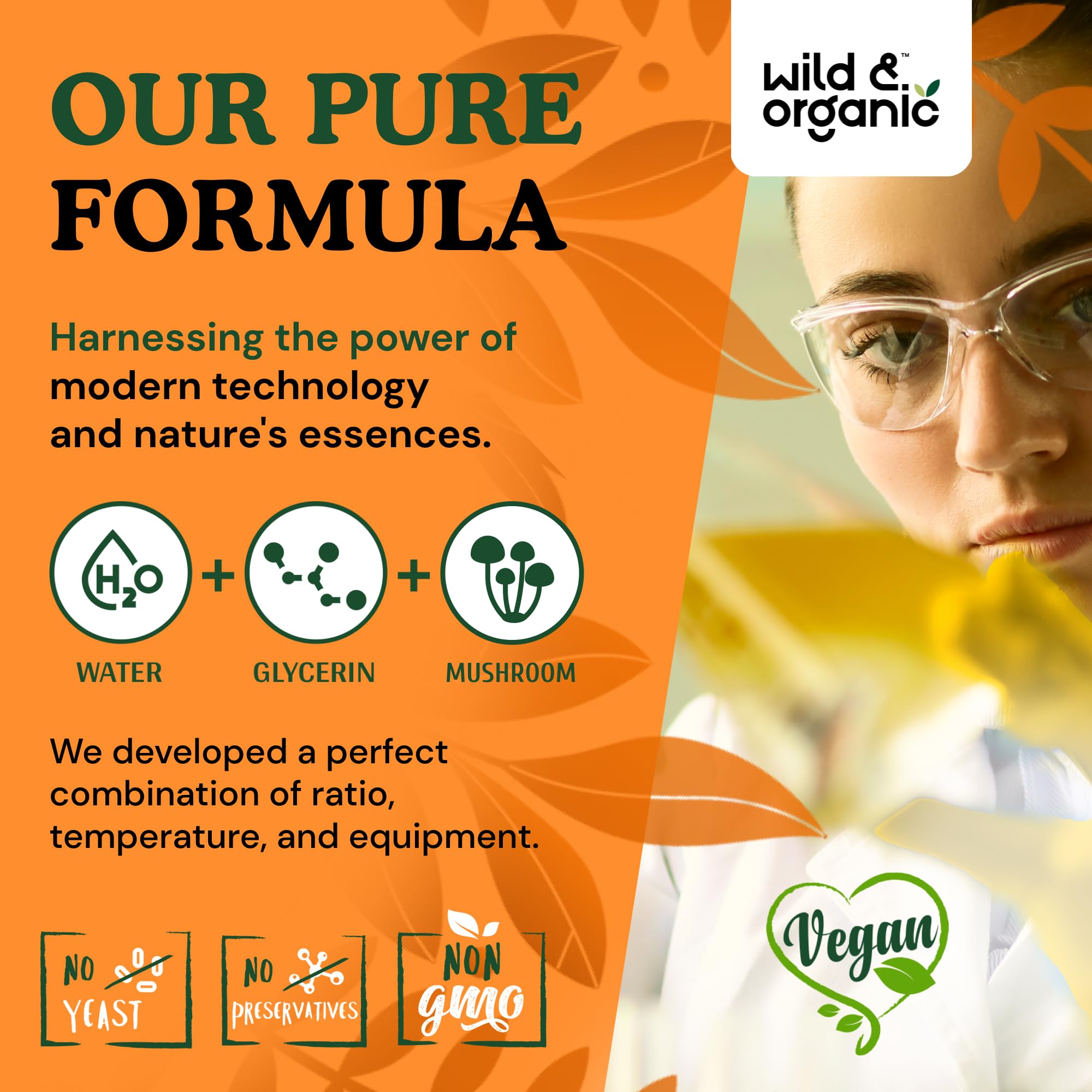 The Wild & Organic Lions Mane drops sealed cap ensures freshness.