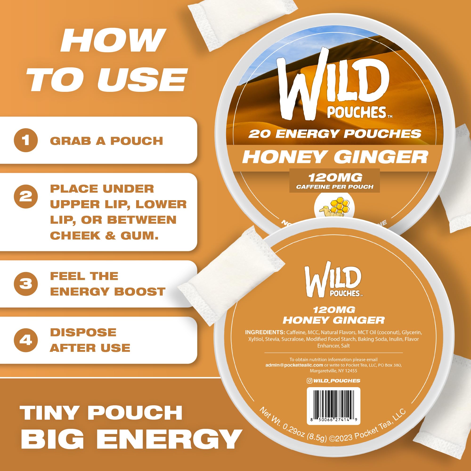 Wild Pouches packaging designed in the USA with premium look