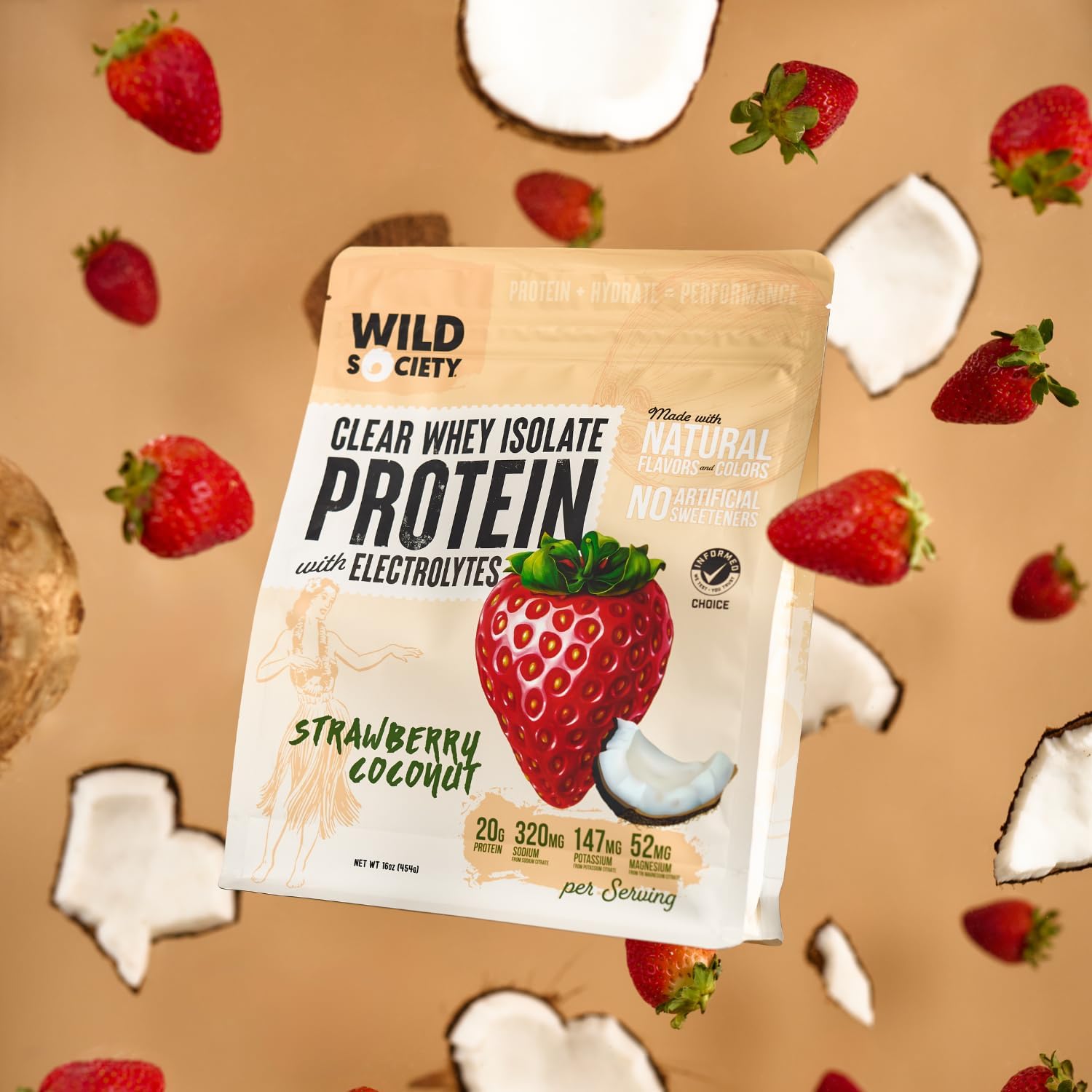 Wild Society Clear Whey post-workout scene for rapid absorption and recovery support.