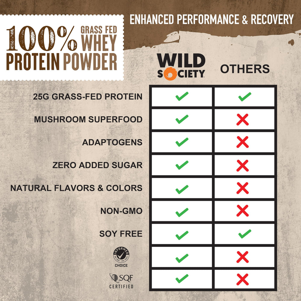WILD SOCIETY mushroom blend signals immune-friendly energy and resilience support.