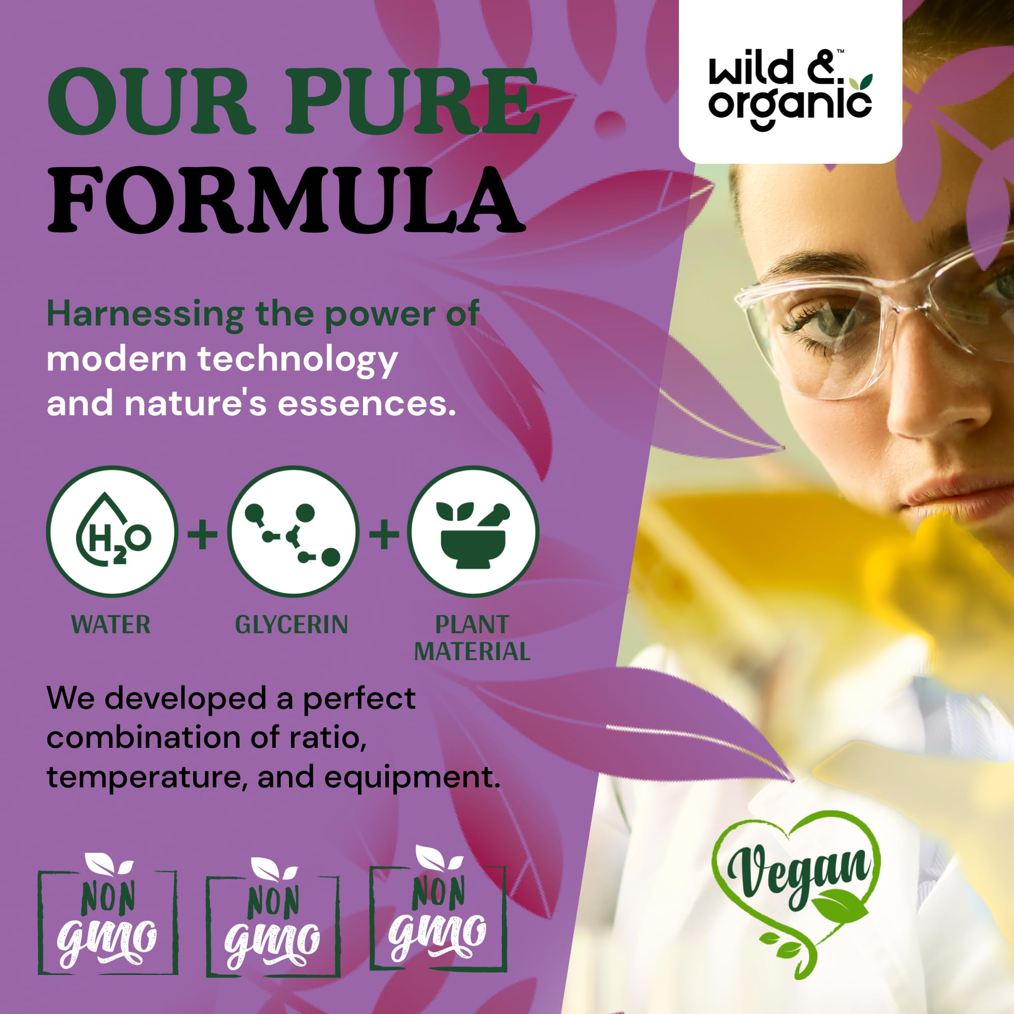 Wild and Organic Milk Thistle Liquid Drops packaging communicates sugar-free vegan additive-free quality