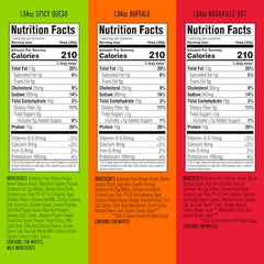 Wilde Chips Spicy Queso bag highlights protein-packed gluten-free flavor.