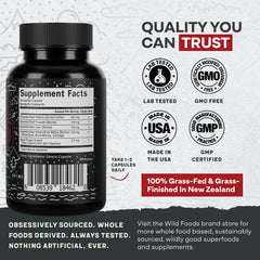 Wild Foods beef organ testicle capsules for ancestral nutrition-inspired wellness
