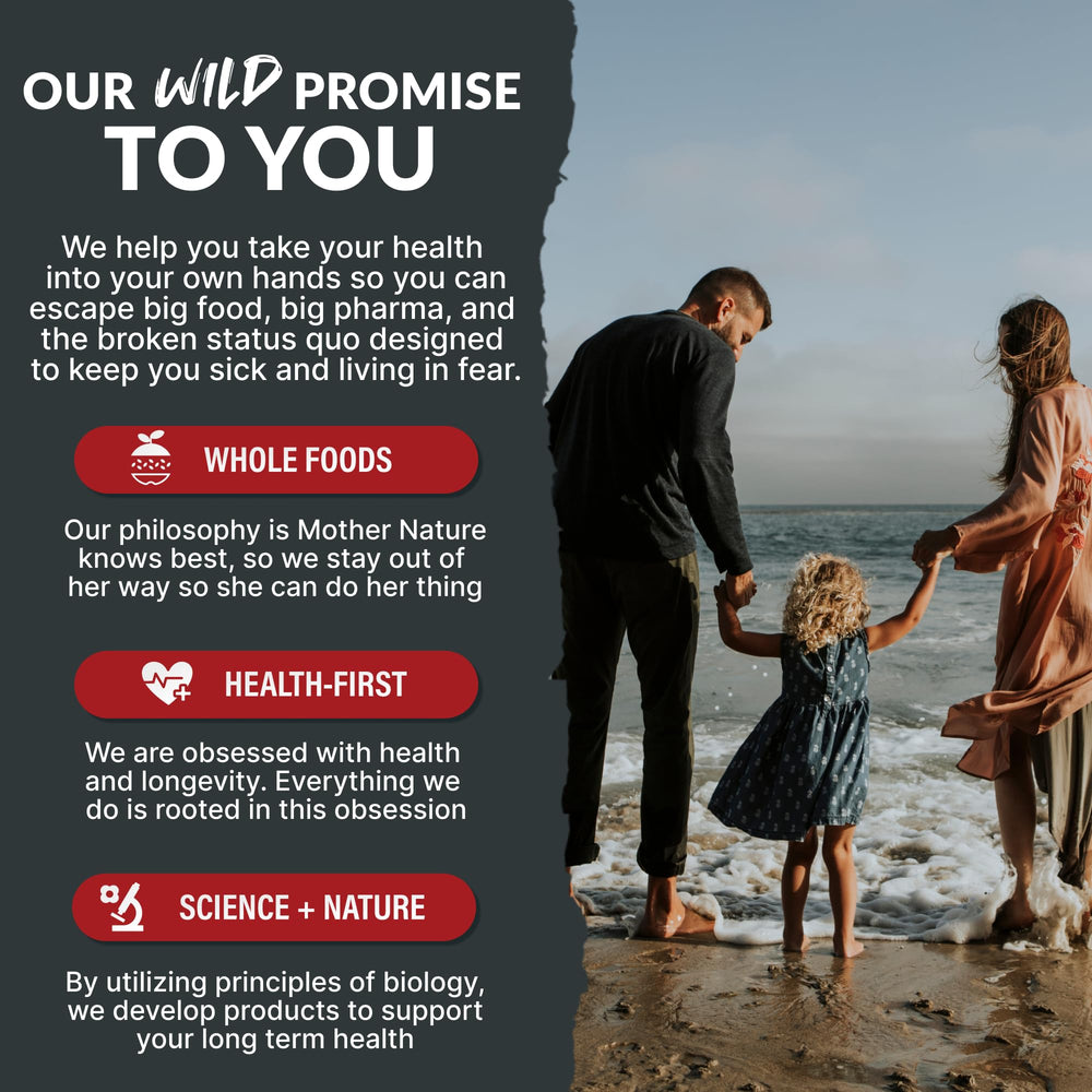 Wild Foods 30-day supply packaging for convenient daily use